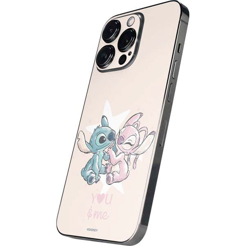 Disney Lilo and Stitch Stitch and Angel iPhone 15 Pro Max Skin