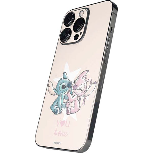 Disney Lilo and Stitch Stitch and Angel iPhone 15 Pro Skin