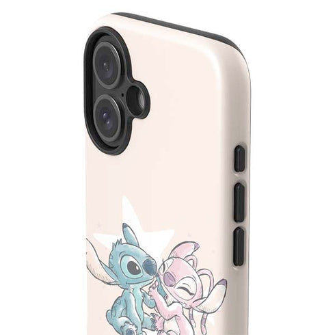 Disney Lilo and Stitch Stitch and Angel iPhone 16 Impact Case