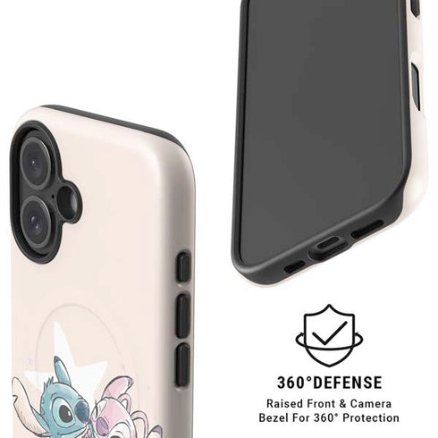 Disney Lilo and Stitch Stitch and Angel iPhone 16 Magsafe Impact Case