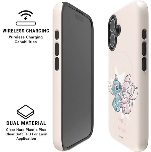 Disney Lilo and Stitch Stitch and Angel iPhone 16 Magsafe Impact Case