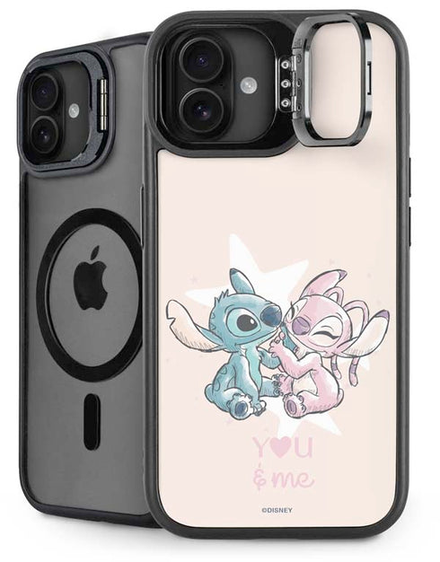 Disney Lilo and Stitch Stitch and Angel iPhone 16 Plus Kickstand Case