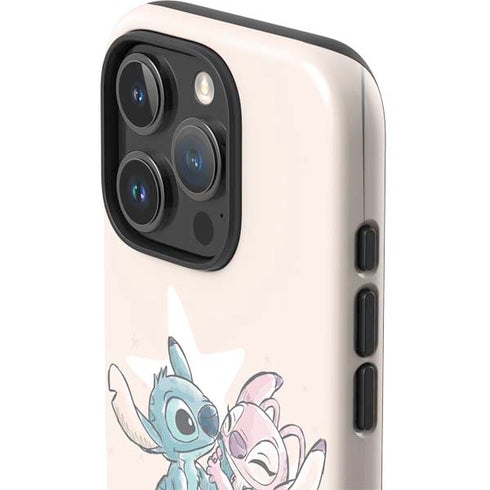 Disney Lilo and Stitch Stitch and Angel iPhone 16 Pro Impact Case