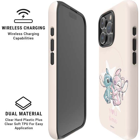 Disney Lilo and Stitch Stitch and Angel iPhone 16 Pro Magsafe Impact Case