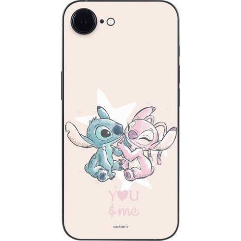Disney Lilo and Stitch Stitch and Angel iPhone 16e Skin