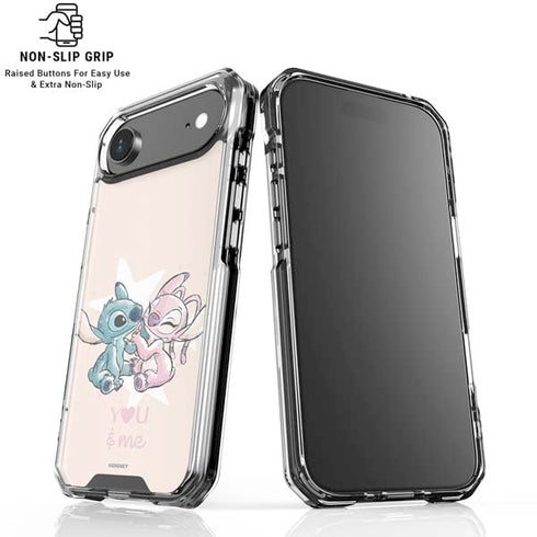 Disney Lilo and Stitch Stitch and Angel iPhone 17 Air Clear Case