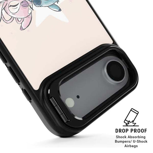 Disney Lilo and Stitch Stitch and Angel iPhone 17 Air Kickstand Case
