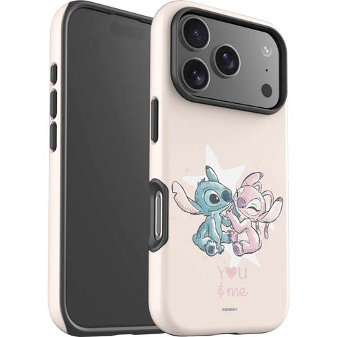 Disney Lilo and Stitch Stitch and Angel iPhone 17 Pro Impact Case