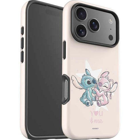 Disney Lilo and Stitch Stitch and Angel iPhone 17 Pro Max Impact Case