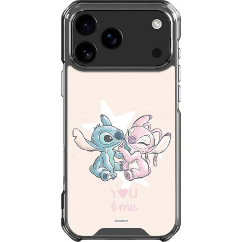 Disney Lilo and Stitch Stitch and Angel iPhone 18 Pro Max Clear Case