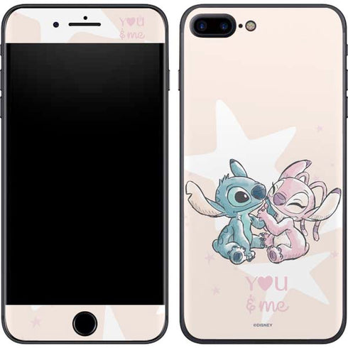 Disney Lilo and Stitch Stitch and Angel iPhone 7 Plus Skin