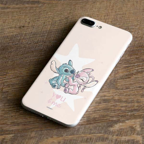 Disney Lilo and Stitch Stitch and Angel iPhone 7 Plus Skin
