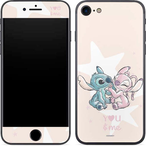 Disney Lilo and Stitch Stitch and Angel iPhone 7 Skin