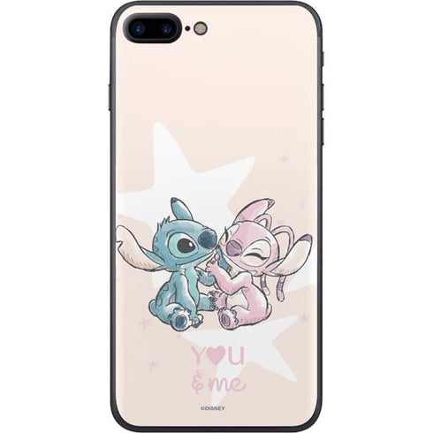 Disney Lilo and Stitch Stitch and Angel iPhone 8 Plus Skin
