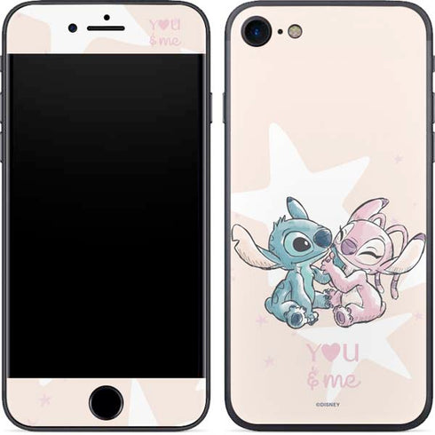 Disney Lilo and Stitch Stitch and Angel iPhone 8 Skin