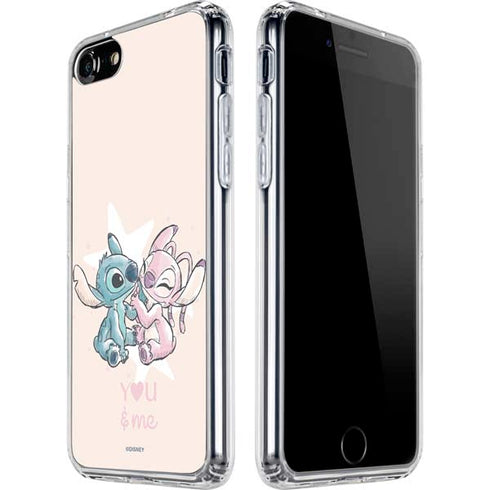 Disney Lilo and Stitch Stitch and Angel iPhone SE (2nd & 3rd Gen) Clear Case