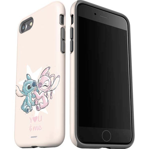 Disney Lilo and Stitch Stitch and Angel iPhone SE (2nd & 3rd Gen) Pro Case