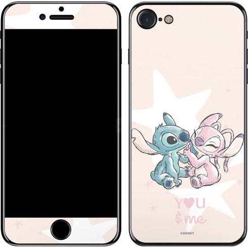 Disney Lilo and Stitch Stitch and Angel iPhone SE (2nd & 3rd Gen) Skin