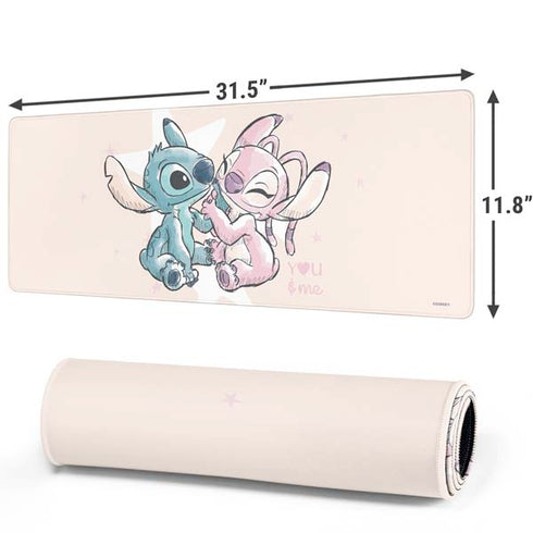Disney Lilo and Stitch Stitch and Angel Gaming Mouse Pad
