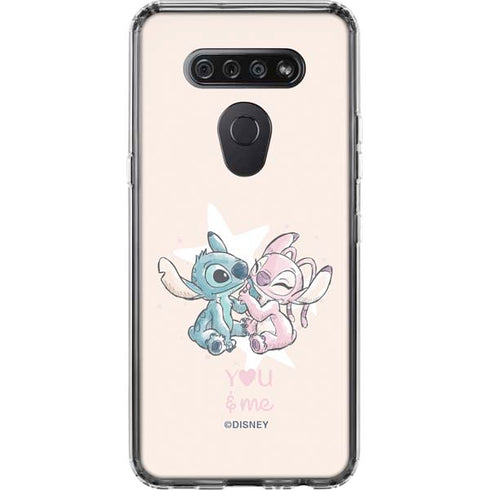 Disney Lilo and Stitch Stitch and Angel LG K51/Q51 Clear Case