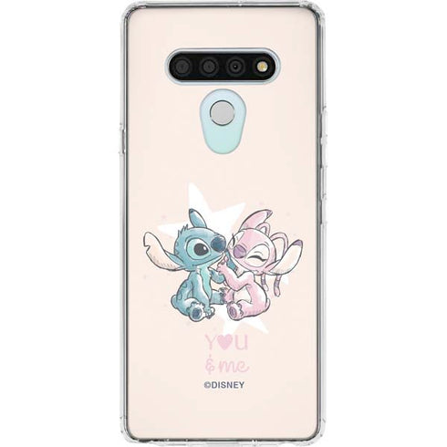 Disney Lilo and Stitch Stitch and Angel LG Stylo 6 Clear Case