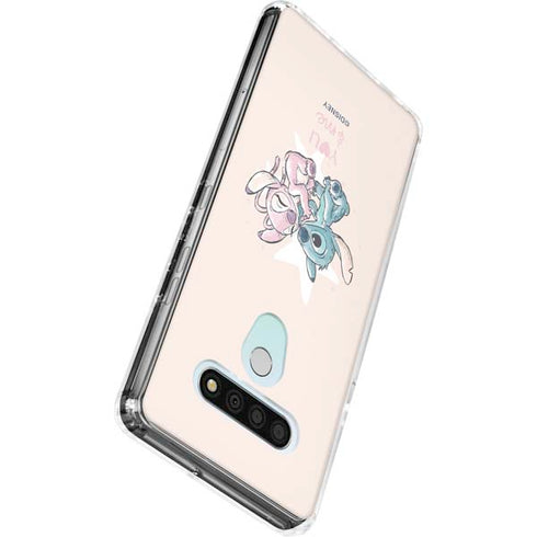 Disney Lilo and Stitch Stitch and Angel LG Stylo 6 Clear Case