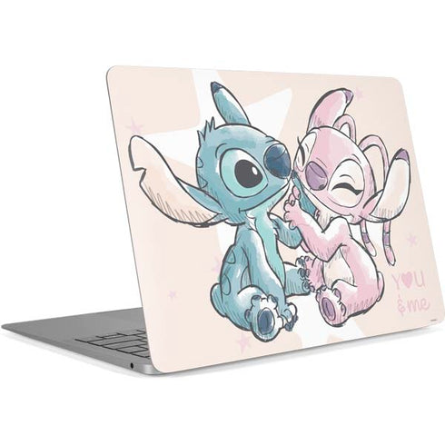 Disney Lilo and Stitch Stitch and Angel Apple MacBook Air Skin