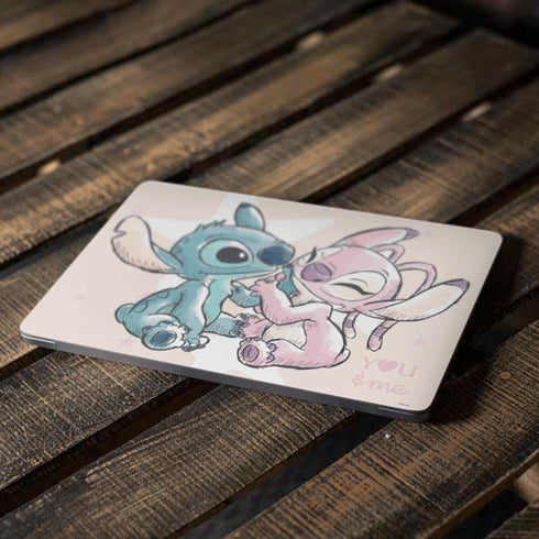Disney Lilo and Stitch Stitch and Angel Apple MacBook Air Skin