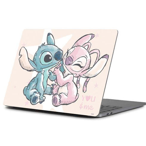 Disney Lilo and Stitch Stitch and Angel Apple MacBook Pro 13-inch Skin