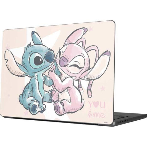 Disney Lilo and Stitch Stitch and Angel MacBook Pro 14in (2021-24) Skin