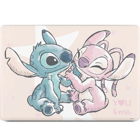 Disney Lilo and Stitch Stitch and Angel MacBook Skins