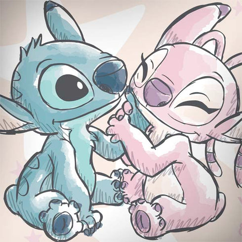 Disney Lilo and Stitch Stitch and Angel MacBook Skins