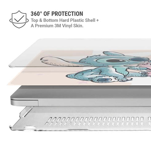 Disney Lilo and Stitch Stitch and Angel MacBook Pro 16in (2021-25) Case plus Skin
