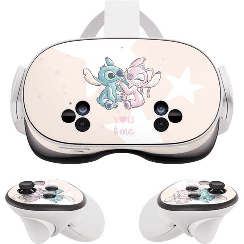 Disney Lilo and Stitch Stitch and Angel Meta Quest 3S Skin