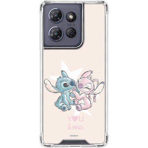 Disney Lilo and Stitch Stitch and Angel Moto G Play 5G (2025) Clear Case