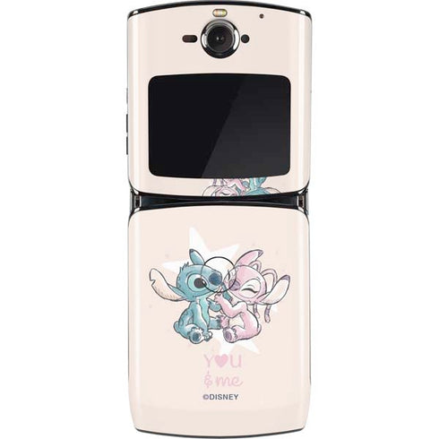 Disney Lilo and Stitch Stitch and Angel Motorola RAZR Skin