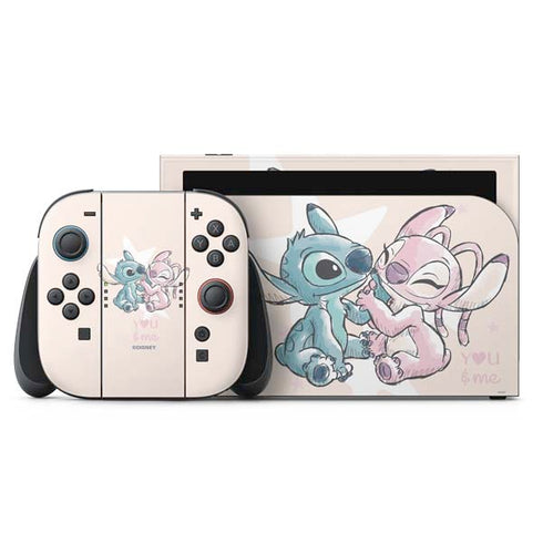 Disney Lilo and Stitch Stitch and Angel Nintendo Switch 2 (2025) with Joy-Con Skin