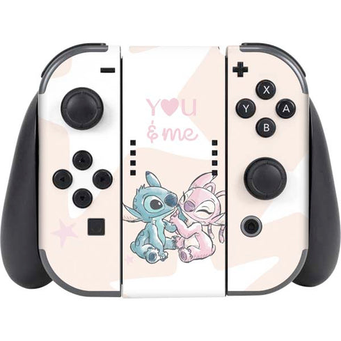 Disney Lilo and Stitch Stitch and Angel Nintendo Switch (2017-2021) Joy-Con Controller Skin