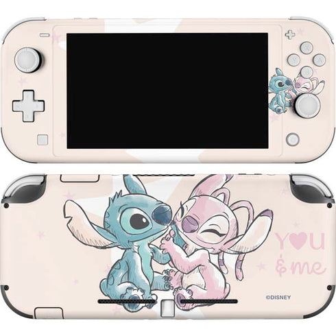 Disney Lilo and Stitch Stitch and Angel Nintendo Switch Lite Skin