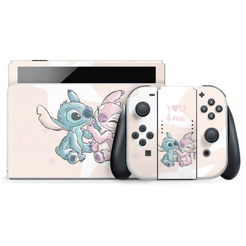 Disney Lilo and Stitch Stitch and Angel Nintendo Skins