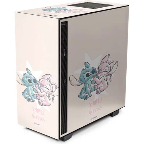 Disney Lilo and Stitch Stitch and Angel NZXT H510 Compact ATX Mid-Tower Case Skin