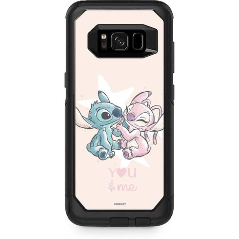 Disney Lilo and Stitch Stitch and Angel Otterbox Commuter Galaxy Skin