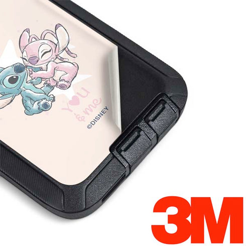 Disney Lilo and Stitch Stitch and Angel Otterbox Defender Galaxy Skin