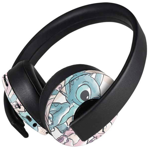 Disney Lilo and Stitch Stitch and Angel PlayStation 4 Gold Wireless Headset Skin