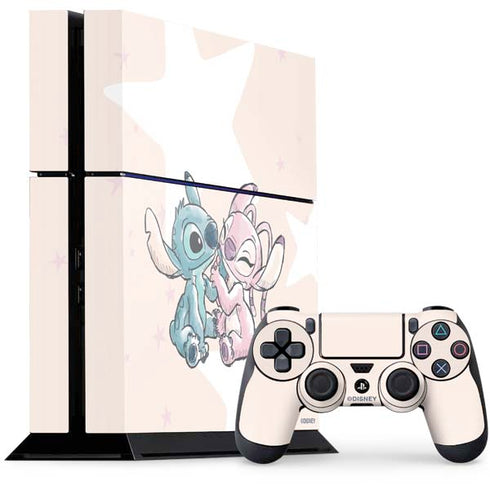 Disney Lilo and Stitch Stitch and Angel PS4 Console and Controller Bundle Skin