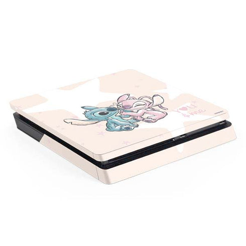Disney Lilo and Stitch Stitch and Angel PS4 Slim Skin