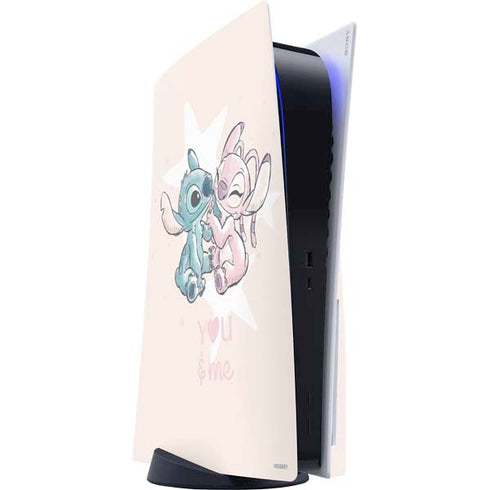 Disney Lilo and Stitch Stitch and Angel PS5 Console Skin