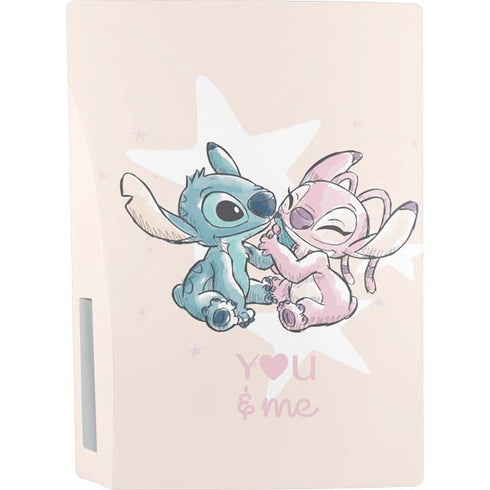 Disney Lilo and Stitch Stitch and Angel PS5 Console Skin