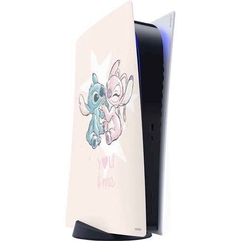 Disney Lilo and Stitch Stitch and Angel PS5 Digital Edition Console Skin