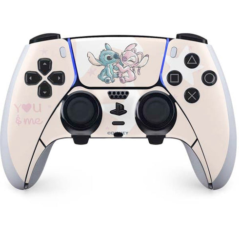 Disney Lilo and Stitch Stitch and Angel PS5 DualSense Edge Pro Controller Skin